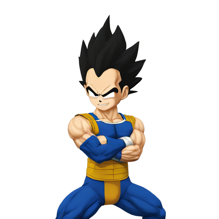 vegeta blond beard | AI Emoji Generator