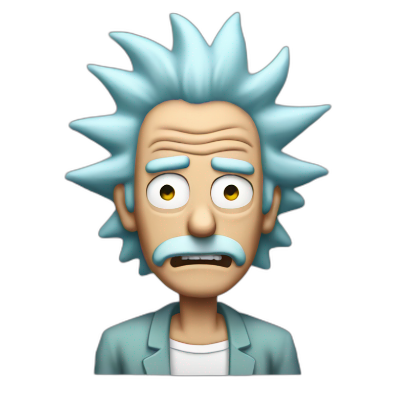 young anime rick sanchez | AI Emoji Generator