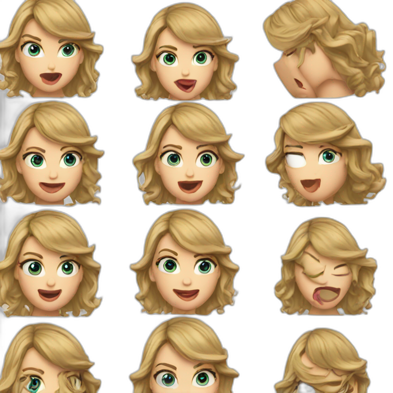 taylor-swift-bj-face | AI Emoji Generator