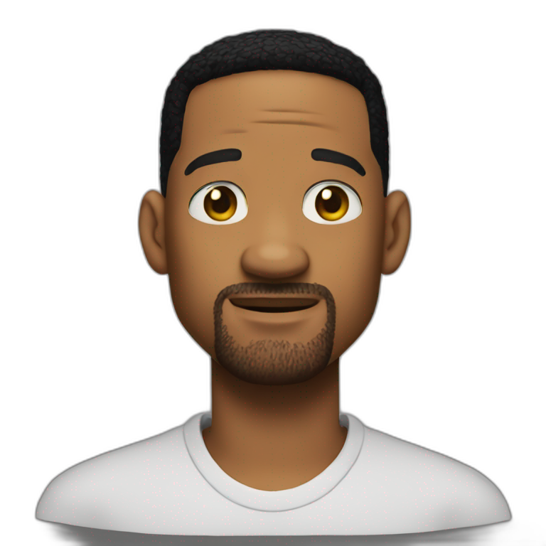 Will smith wearing clown mask | AI Emoji Generator