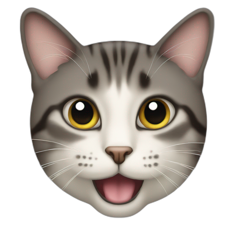 Shh I'm mewing | AI Emoji Generator