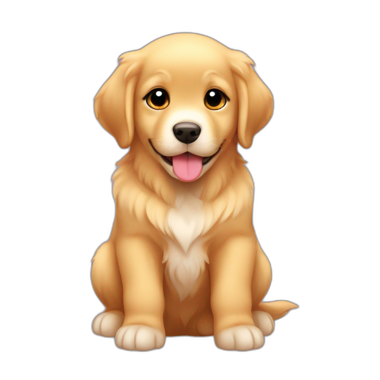 cute puppy | AI Emoji Generator