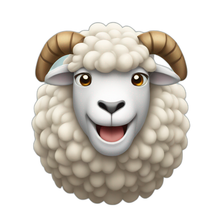 Sheep devil horns | AI Emoji Generator