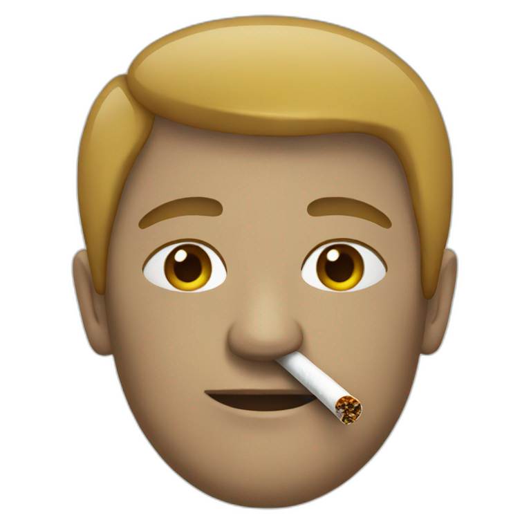 man who smokes | AI Emoji Generator