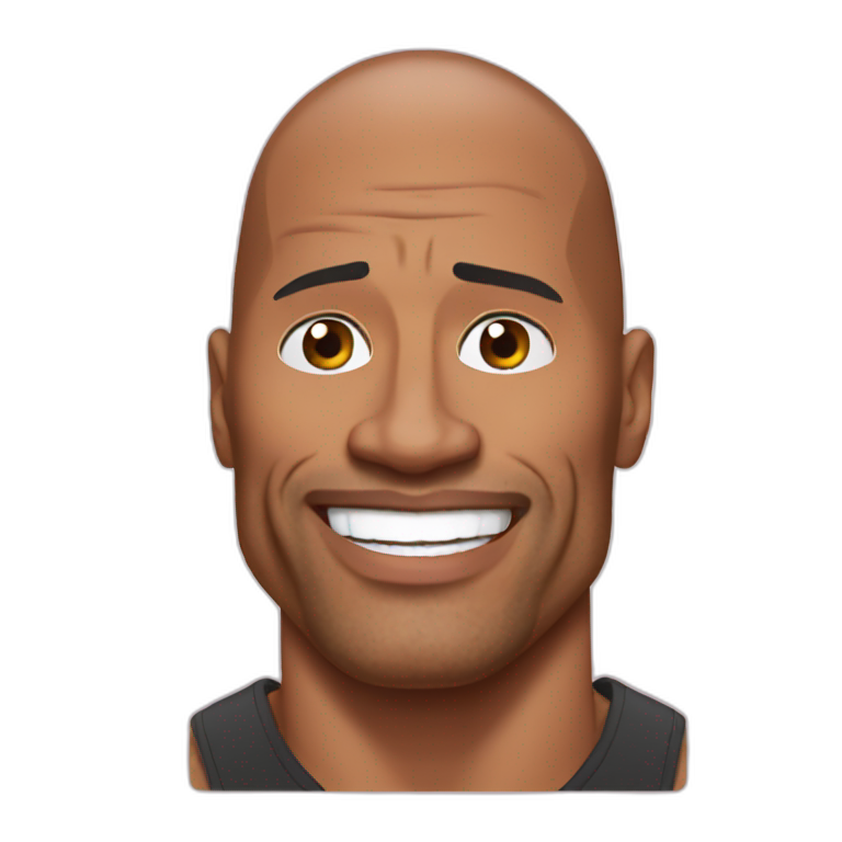 dwayne Johnson | AI Emoji Generator