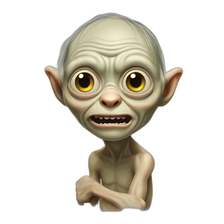 Gollum Hungry Ai Emoji Generator