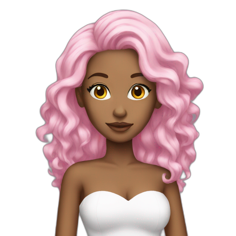 Queen Pink Hair Ai Emoji Generator 7814