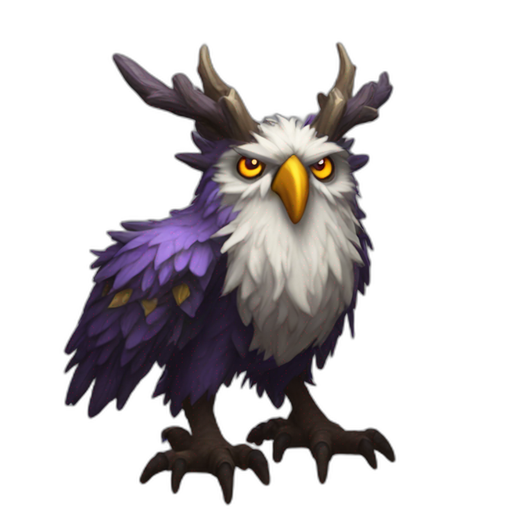 moonkin druid World of Warcraft happy | AI Emoji Generator