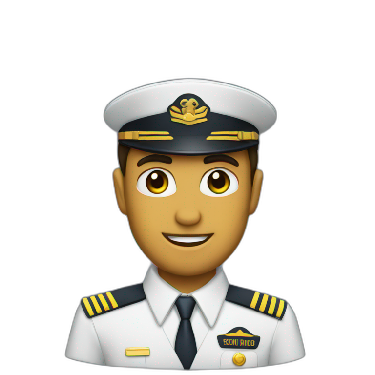 kermit as airline pilot with grey uniform | AI Emoji Generator