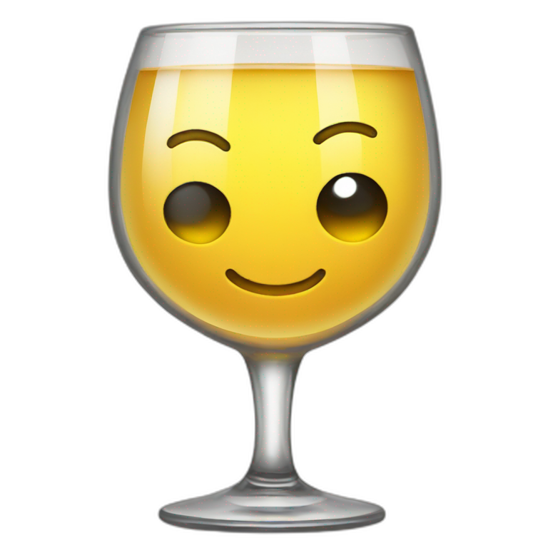 Girl with wine glass | AI Emoji Generator