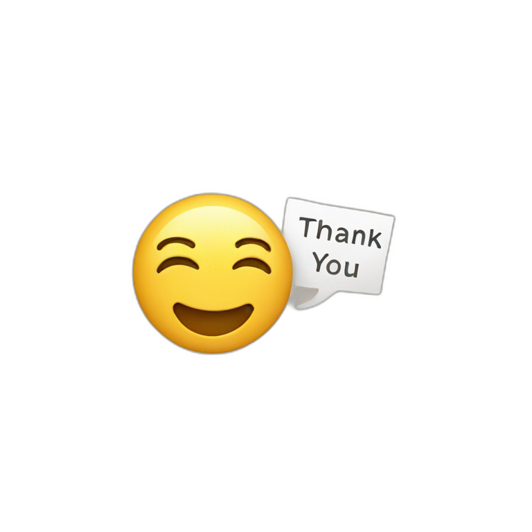 thank you very much | AI Emoji Generator