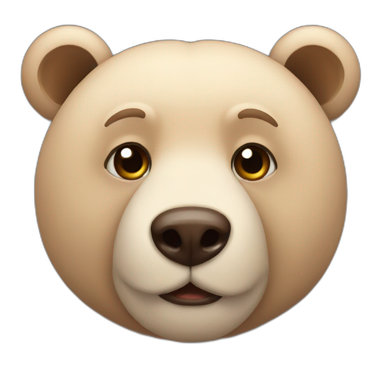 bear side-profile | AI Emoji Generator