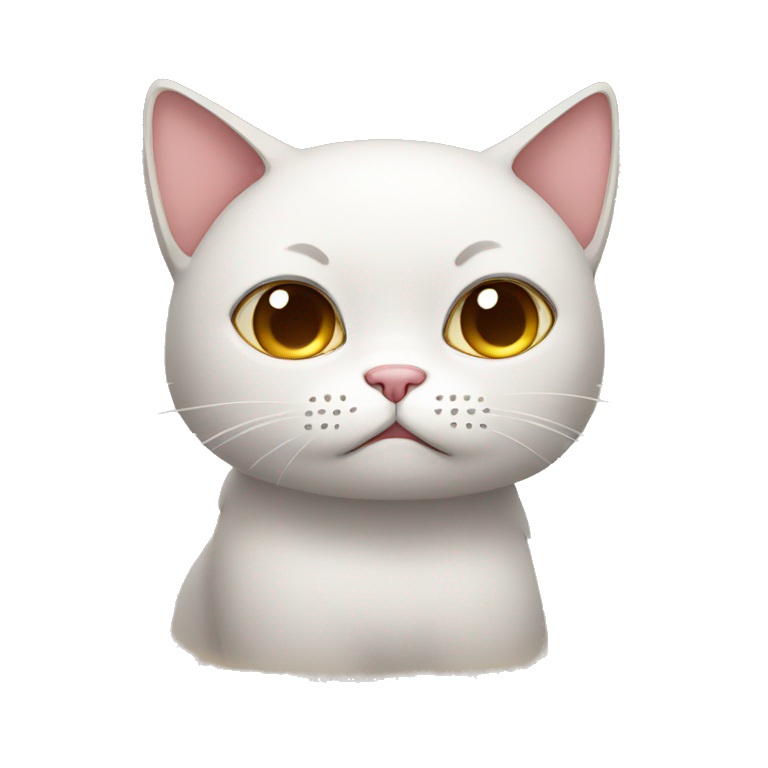 sad little cat | AI Emoji Generator