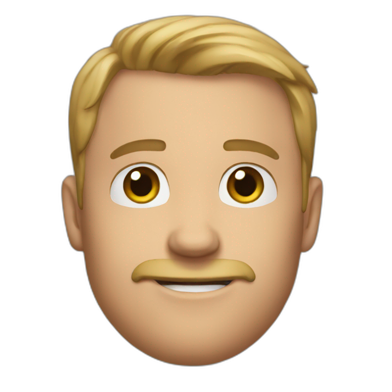 Rich Evans with short trimmed beard | AI Emoji Generator