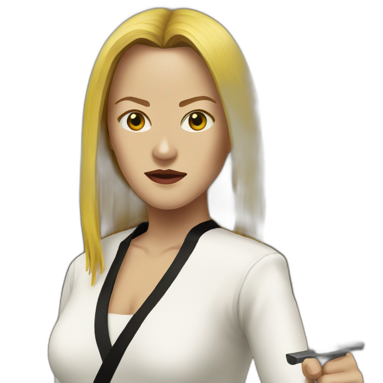 Uma Thurman kill bill | AI Emoji Generator