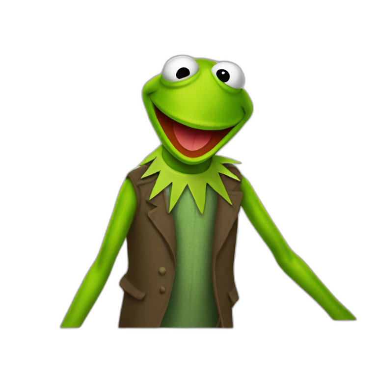 Evil Kermit | AI Emoji Generator