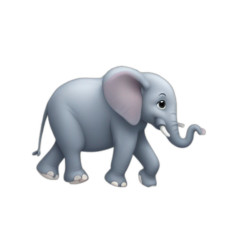 An elephant pooping on a car | AI Emoji Generator