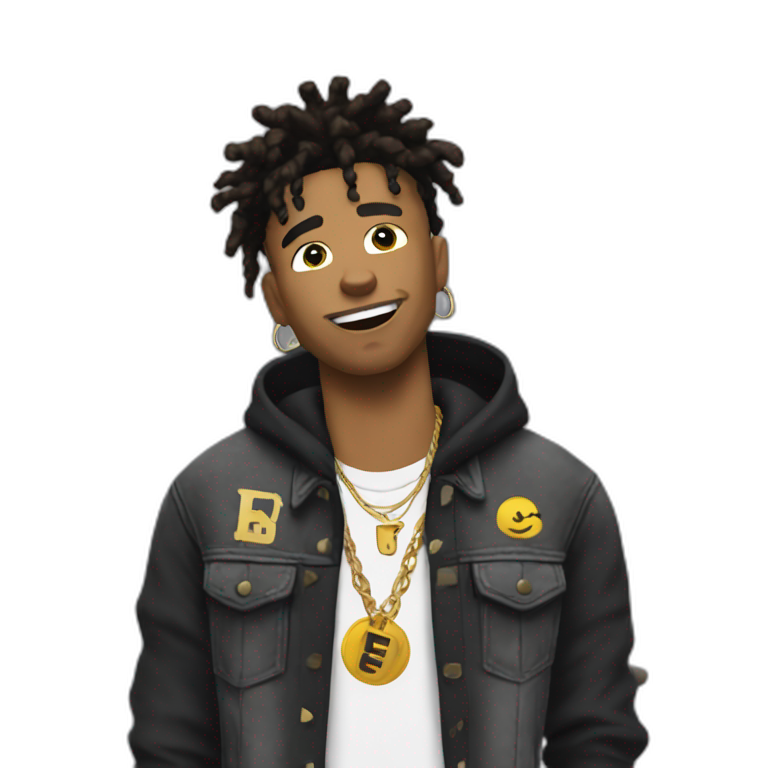 NLE choppa avec grillz diamant | AI Emoji Generator