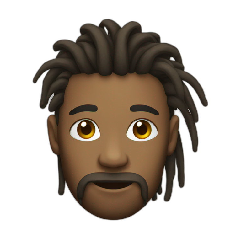 Black man dreadlock | AI Emoji Generator