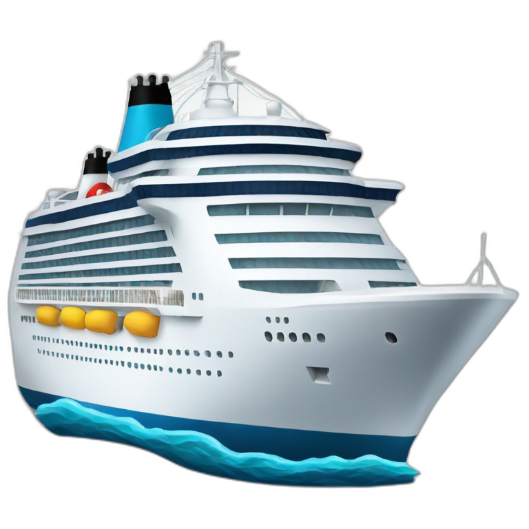 A text style emoji that says Team Reese Travels with a cruise ship in ...