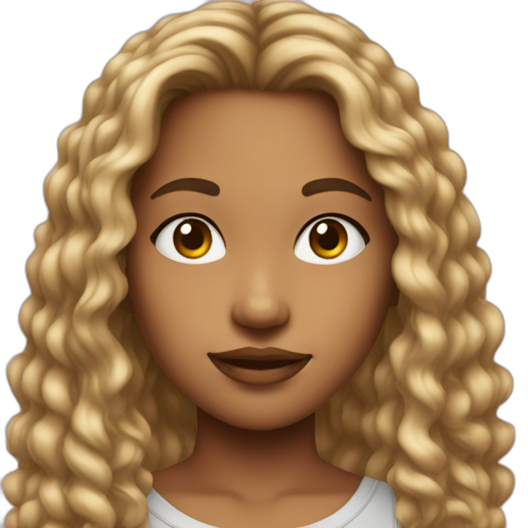 A black teenage girl dabbing | AI Emoji Generator