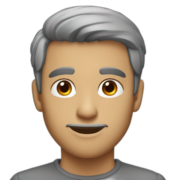 A guy with big jawline | AI Emoji Generator