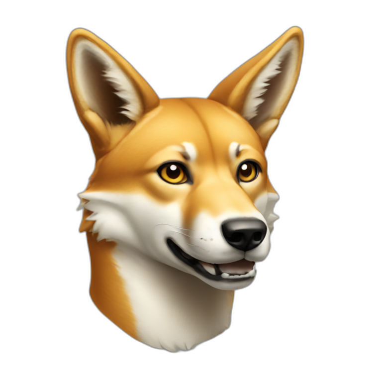 A dingo sleeping | AI Emoji Generator