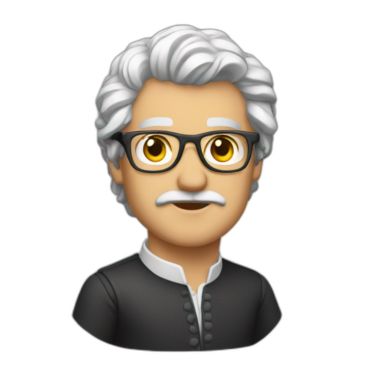 Eduard Limonov sitting on the toilet | AI Emoji Generator