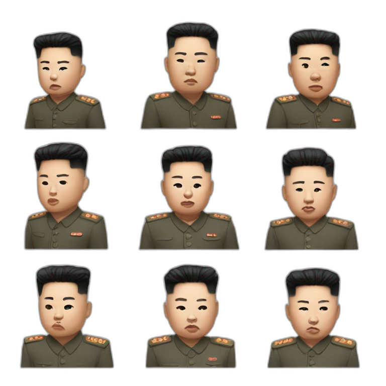 Kim jong hun | AI Emoji Generator