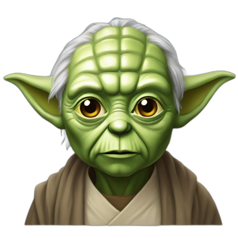 master yoda on rocket | AI Emoji Generator