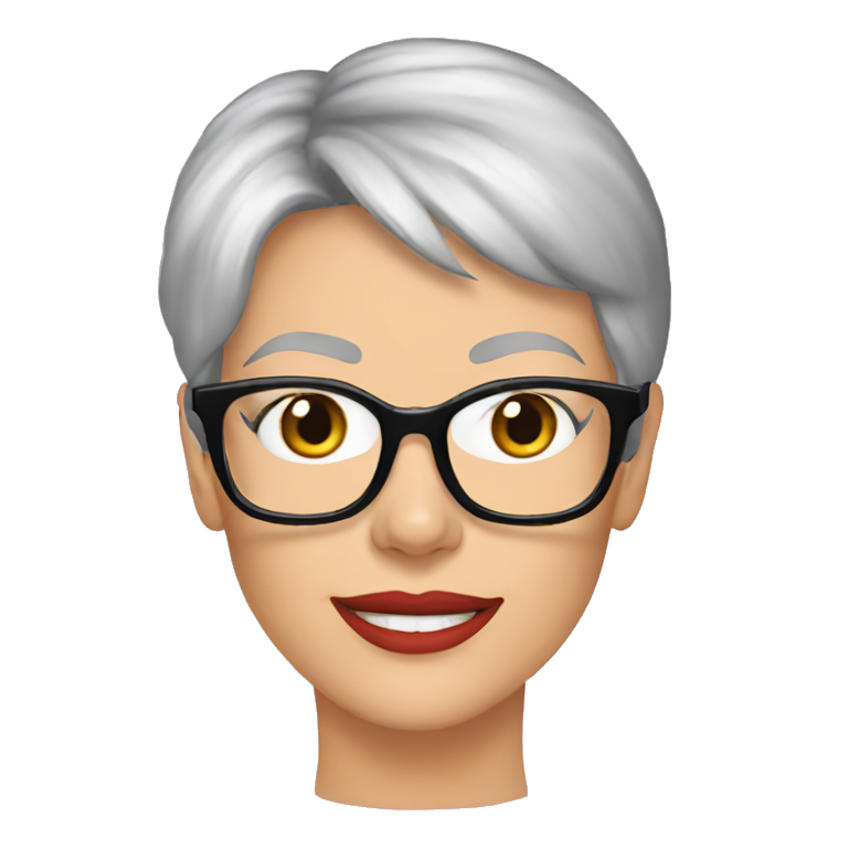 jamie lee curtis cartoon wearing tee | AI Emoji Generator