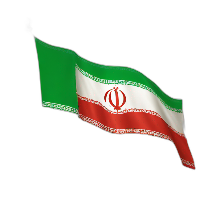 Iran Flag No Symbols | AI Emoji Generator