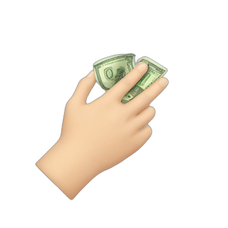 hand throwing a coin | AI Emoji Generator