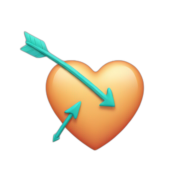 heart with arrow tatto japanese style | AI Emoji Generator