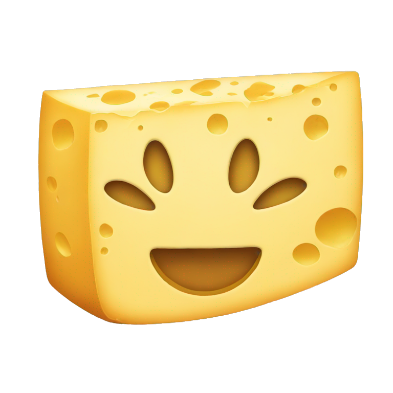 love emoji as cheese | AI Emoji Generator