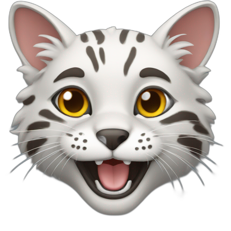 bouldering bobcat | AI Emoji Generator