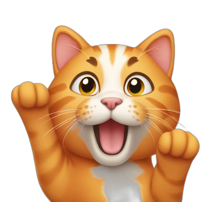 Cat Girl Waving Ai Emoji Generator