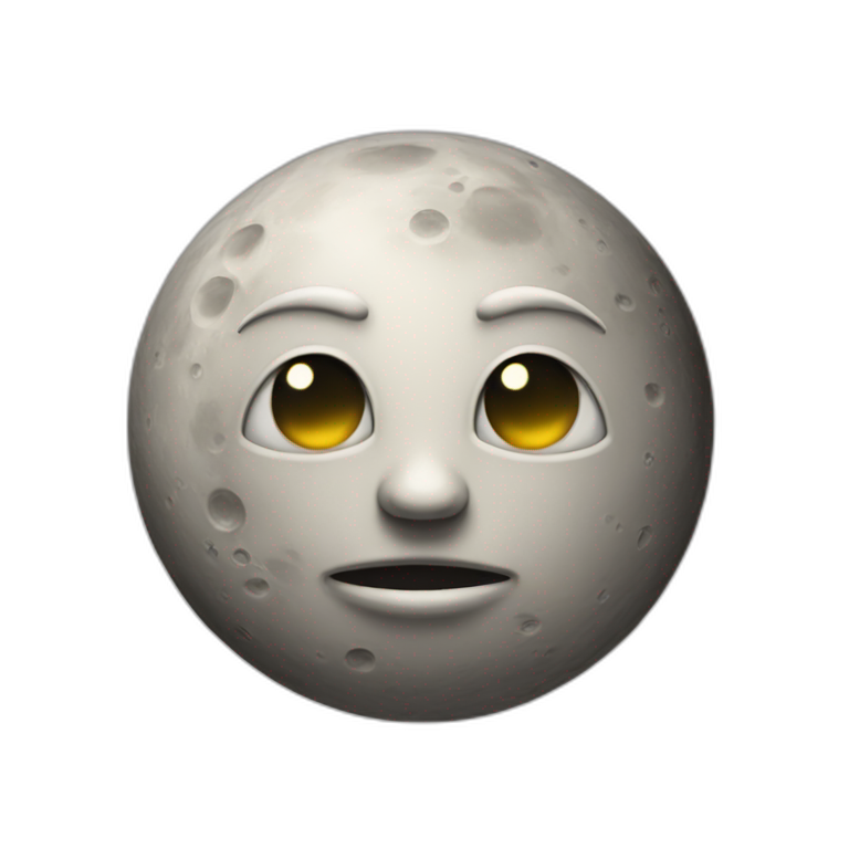 full moon with face emoji ios | AI Emoji Generator