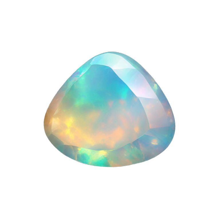 Shiny Rainbow-Sparkle-Iridescent-Nebula-Opal-Gemstone | AI Emoji Generator