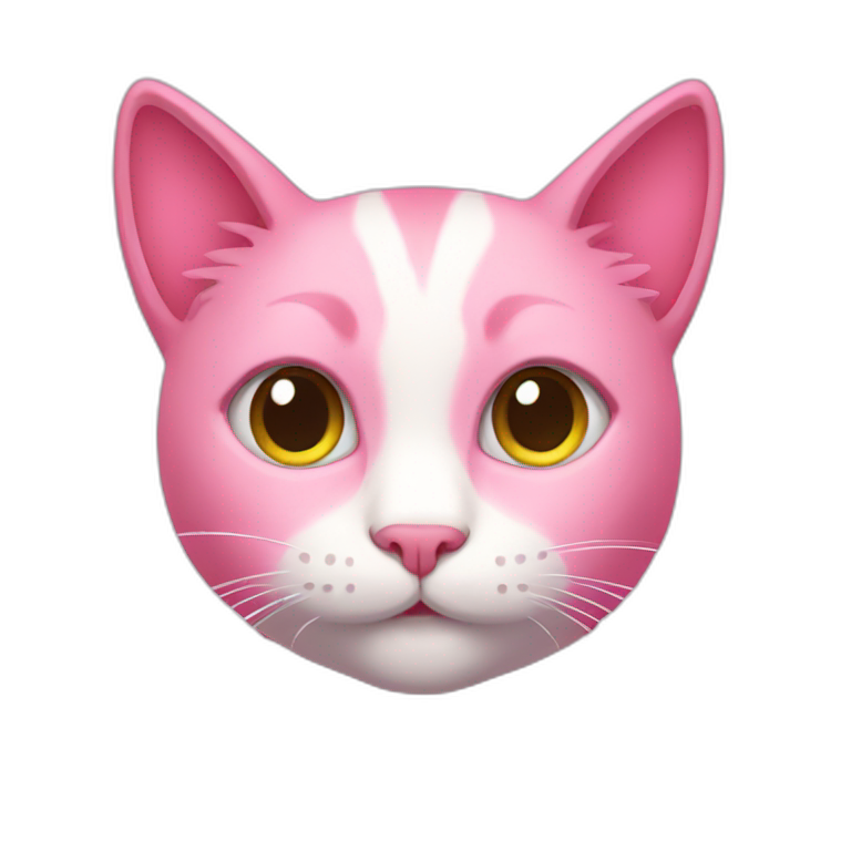 Pink cat | AI Emoji Generator