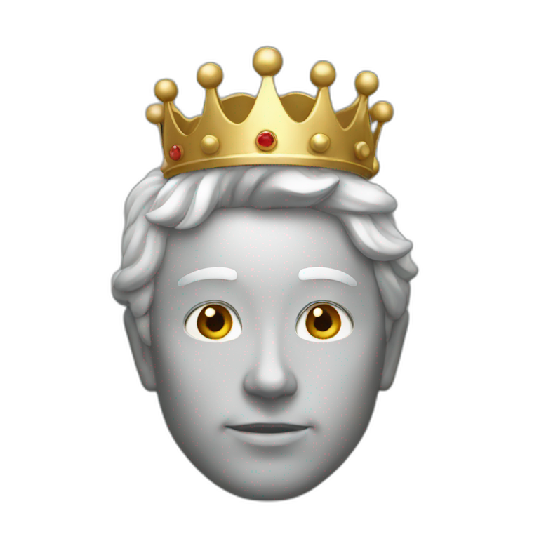 Girl with crown | AI Emoji Generator