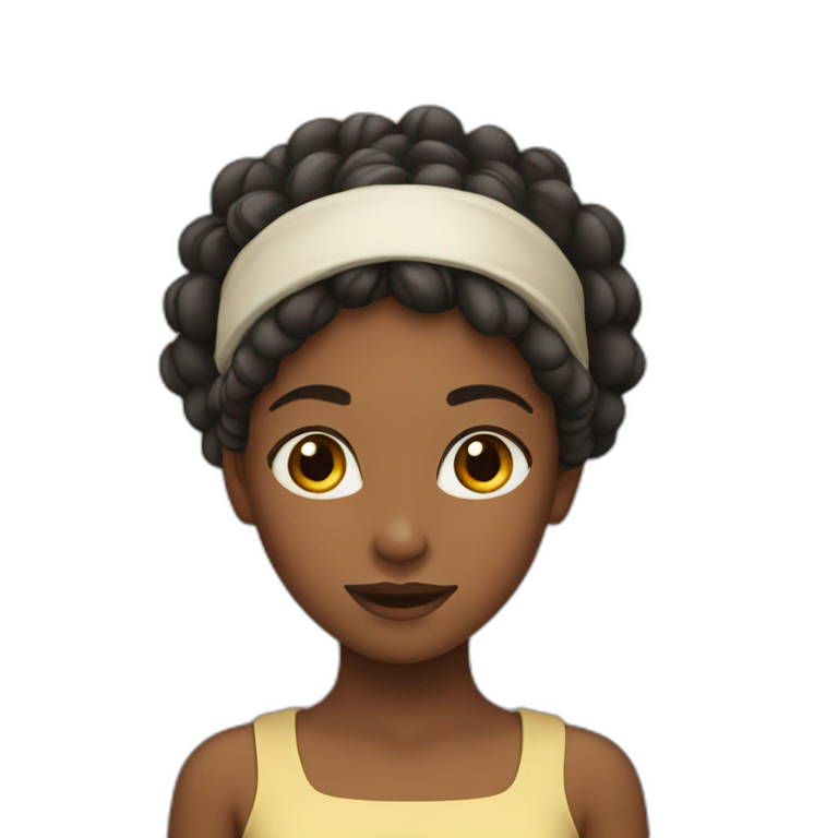 Girl nodding her head | AI Emoji Generator