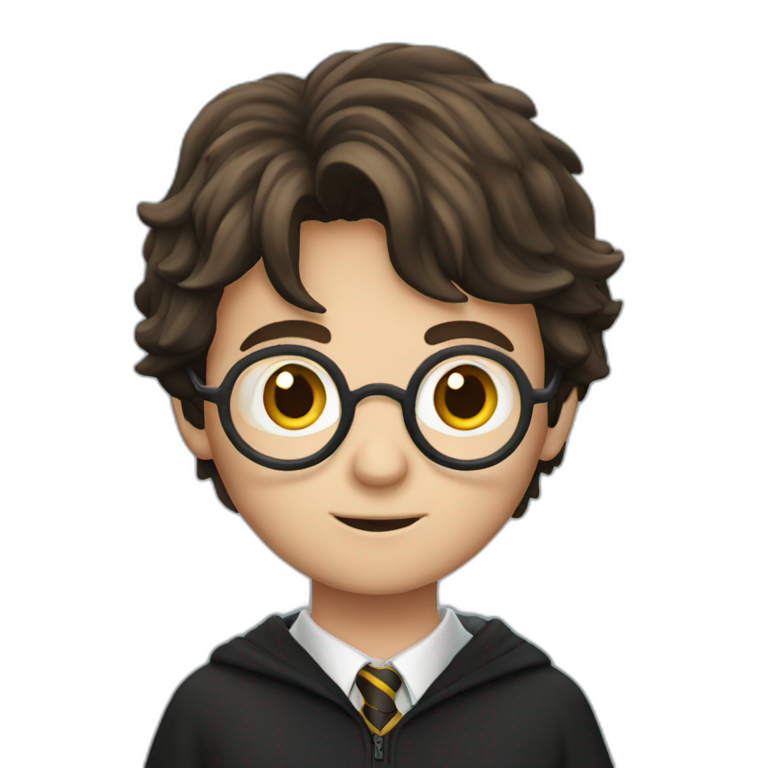 Harry Potter on a broom | AI Emoji Generator