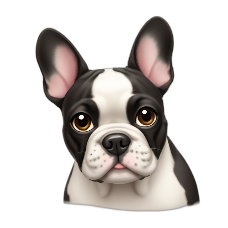 French bulldog red fawn with Green hoodie | AI Emoji Generator