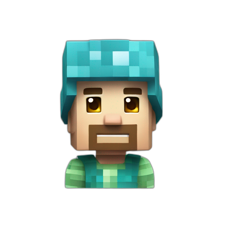 minecraft steve confused | AI Emoji Generator