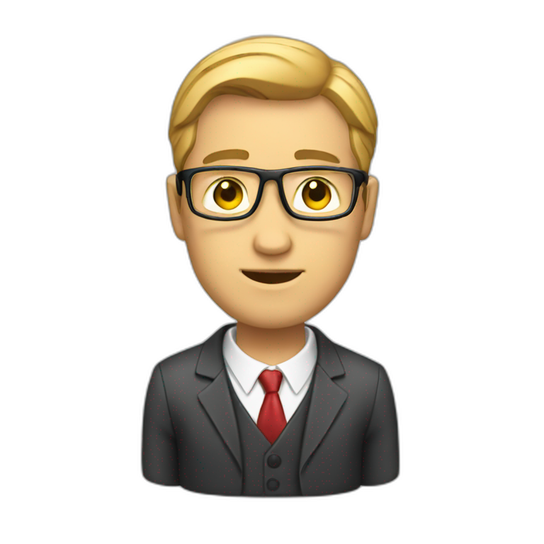 Sad Business analyst making a conf call | AI Emoji Generator