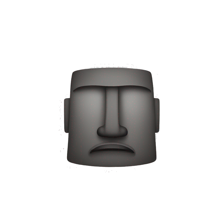 Moai Skull Emoji 