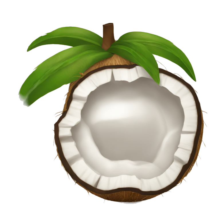 green coconut sandy beach | AI Emoji Generator