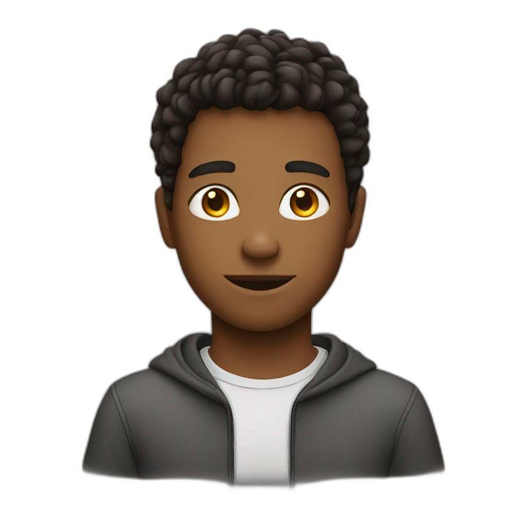 dapper young man in tie | AI Emoji Generator