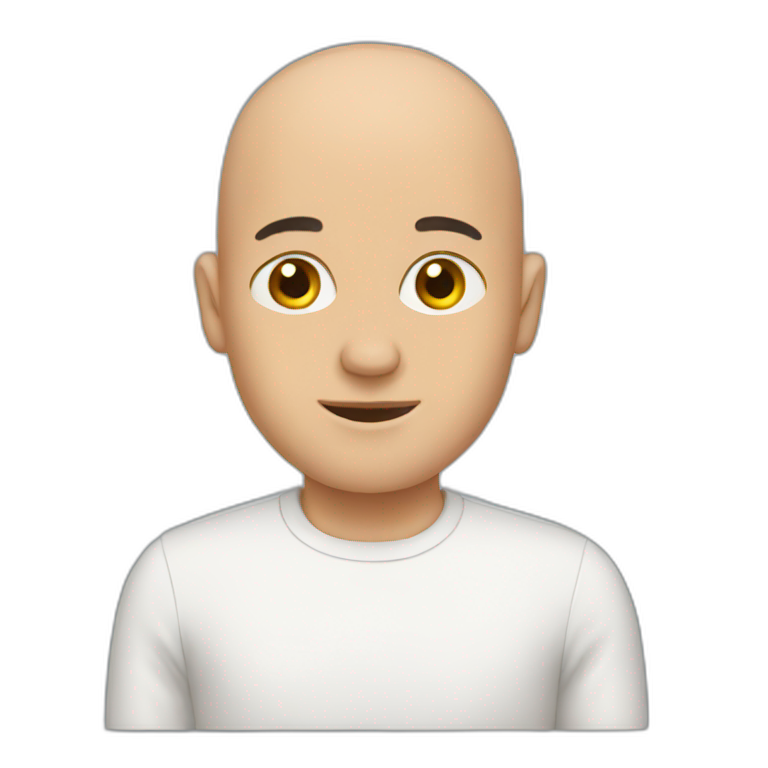 bald person | AI Emoji Generator